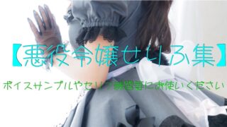 悪役令嬢のセリフ集①〈王道・高飛車〉ボイスサンプル・セリフ配信・練習用台本｜セリフ18個まとめ